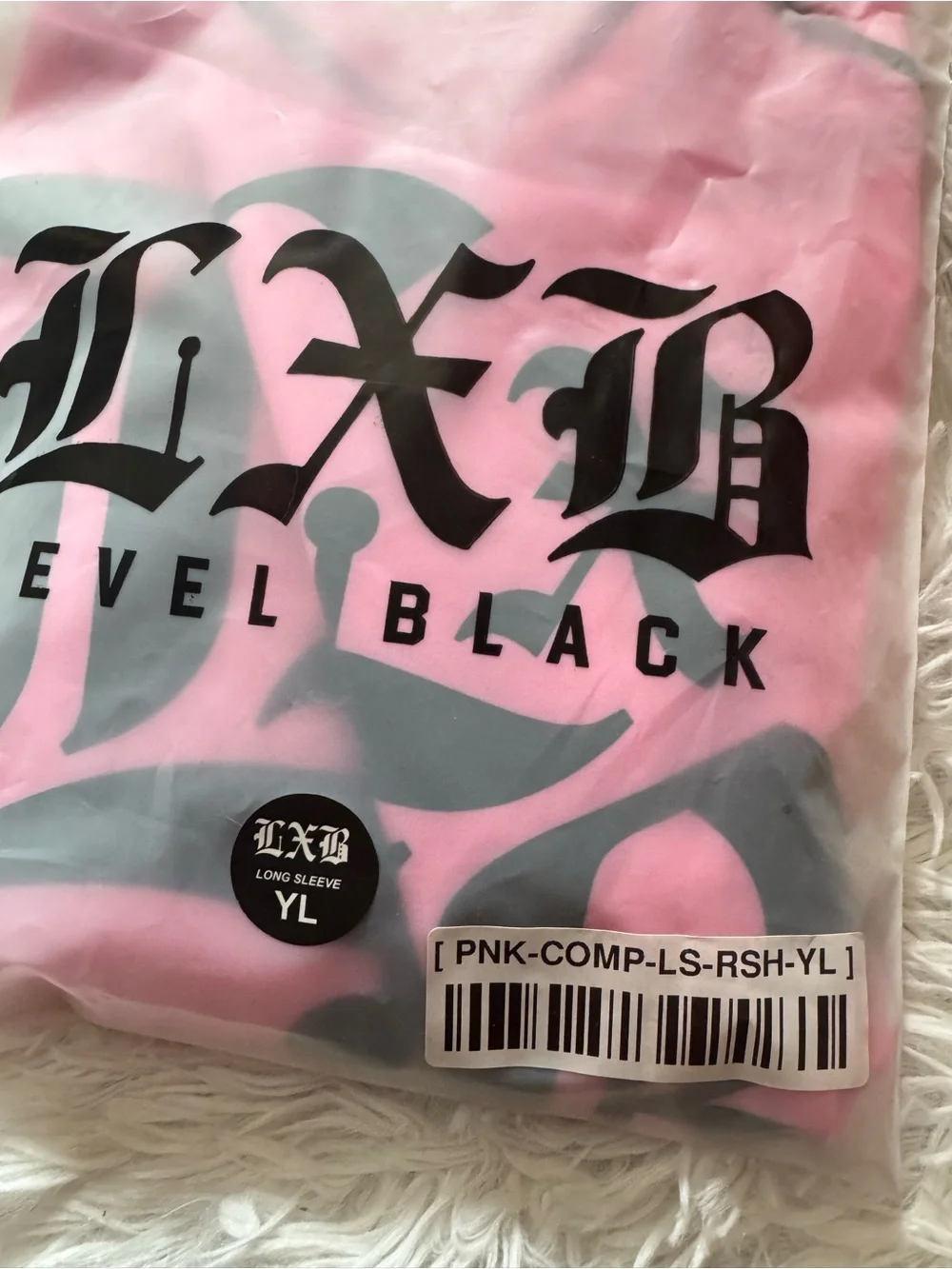 Sale- LEVEL X BLACK Pink Graphic Long Sleeve Rashguard
